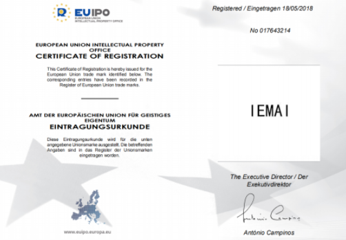 IEMAI欧盟商标证书